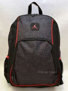 New Nike Air Jordan 15 Laptop Backpack Jumpman Black Red Computer 23 
