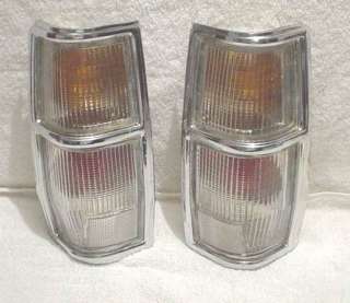 1983   1984 720 Nissan Pick Up Tail Lights Crystal Pair  