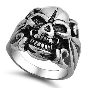  Stainless Steel Casting Ring   Skull   Size  14 Jewelry