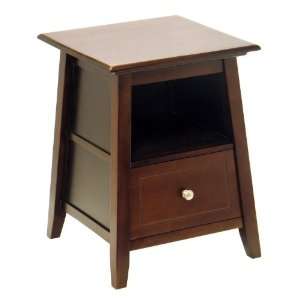  Angolo End/Night Table With Drawer And Storage Cabinet By 