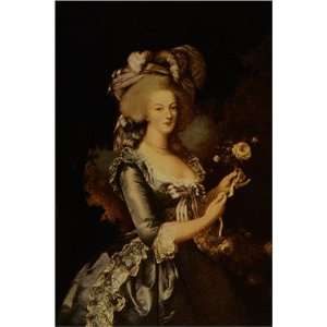 Maria Antonietta by Elisabeth Vigee Lebrun, 17 x 20 Fine 