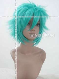 VOCALOID Mikuo Hatsune Anime short green Cosplay wig  