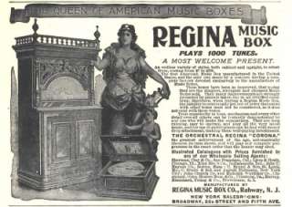 1898 g ad regina music box rahway  