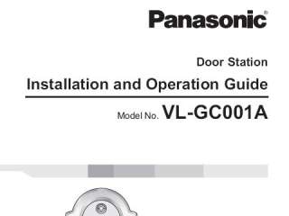 Panasonic VL GC001A N MetalVideo Doorphone Hidden Pinhole Camera 