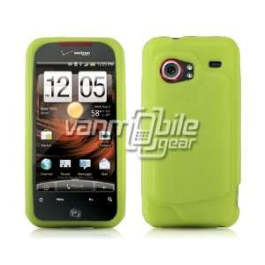 NEON GREEN SOFT SILICONE CASE + LCD SCREEN PROTECTOR + CAR CHARGER for 