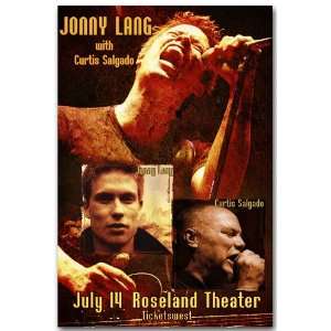 Jonny Lang Poster   Concert Flyer   Curtis Salgado