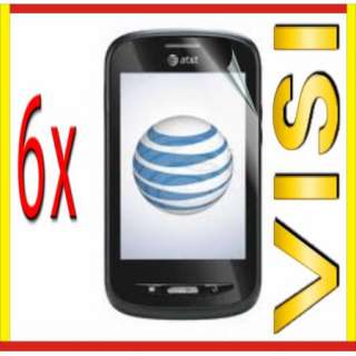 6x Visi CLEAR LCD Screen Protector Skin Cover for AT&T ZTE AVAIL 