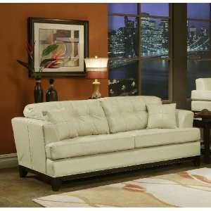  Lotus Pearl 100% Leather Sofa Furniture & Decor
