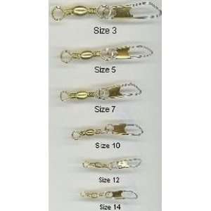  Dolphin Size 12 Brass Snap Swivels   12 Pack Sports 