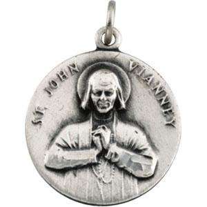  St John Vianney Medal in 14k Yellow Gold Jewelry