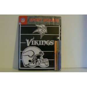   NFL Minnesota Vikings Sports Fuzzy Coloring Board Book Toys & Games