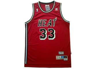 Miami Heat #33 Alonzo Mourning 1996 NBA Classic Red Jersey  