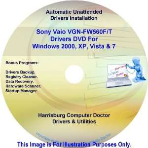  Sony Vaio VGN FW560F/T Drivers Kit DVD Disc   Windows 2000 