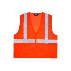 Safety Vests   Mesh, Zipping   Hi Viz Orange   S15Z   2X Large (Lot of 