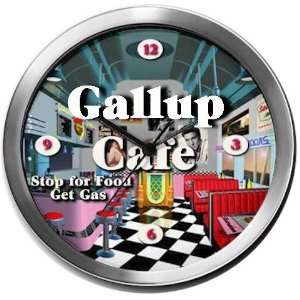  GALLUP 14 Inch Cafe Metal Clock Quartz Movement Kitchen 