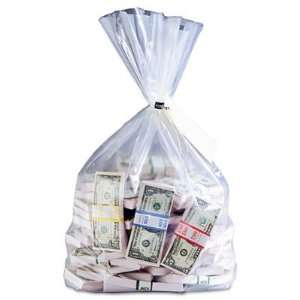  Currency Deposit Bags 12 x 20 Clear 100/Box Electronics