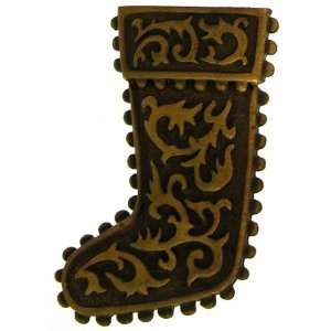   Stocking Pin, Vintage 1980S Jonette Jewelry In Antique Brass Jewelry
