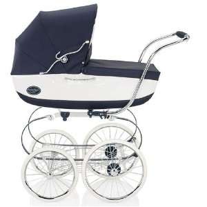   2010 Classica Pram and Frame  Vernice (Navy/White) (Closeout) Baby
