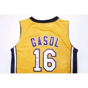  Pau Gasol Autographed Jersey   Authentic   Autographed NBA 