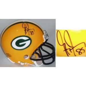  Greg Jennings Green Bay Packers Autographed Riddell Mini 