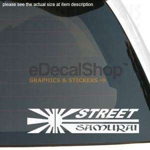 JAPANESE STREET SAMURAI RACING Vinyl Sticker Car Decal  