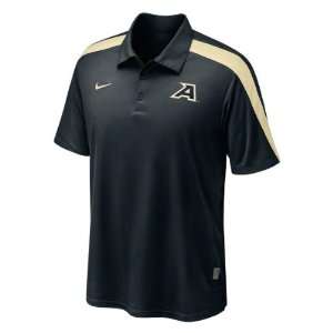 Army Black Knights Black Nike Hot Route Football Coaches Sideline Polo 