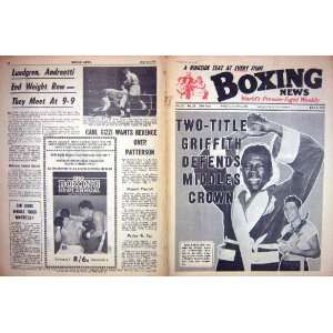  BOXING 1966 GRIFFITH ARCHER LISTON ZECH CERDAN ROACH