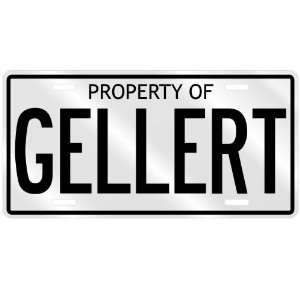 NEW  PROPERTY OF GELLERT  LICENSE PLATE SIGN NAME 