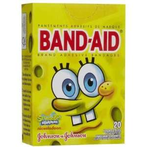 Band Aid Childrens Spongebobsquarepants Adhesive Bandages 20ct 