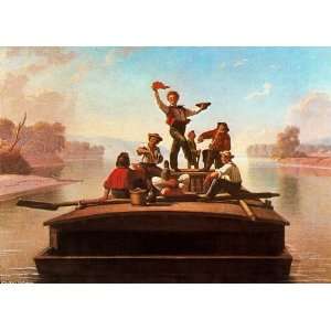  Hand Made Oil Reproduction   George Caleb Bingham   32 x 