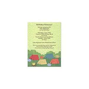  Campout Birthday Party Invitations Toys & Games