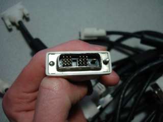 10) Dell Dual DVI D 18 Pin 6ft VGA Monitor Cable Lot  