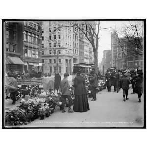  Flower venders i.e. vendors Easter display,New York 