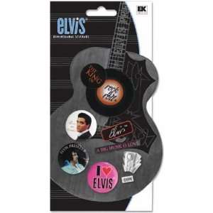  Elvis Ornate 3d Stickers   I Love Elvis Arts, Crafts 