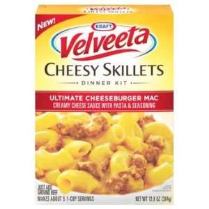 Kraft Velveeta Ultimate Cheeseburger Mac Cheesy Skillets Dinner Kit 12 