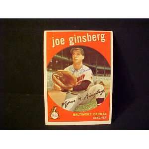 Joe Ginsberg Baltimore Orioles #66 1959 Topps Signed Autographed 
