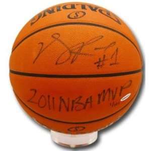  Signed Derrick Rose Basketball   2011 MVP Insc UDA LE 101 