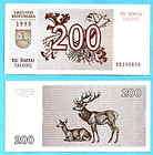 Lithuania 200 Talonas 1993 UNC Lithuanie Litu Free Ship