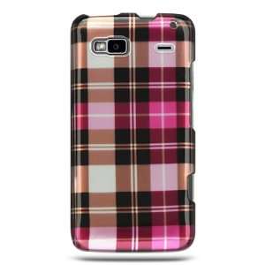 HTC TMOBILE ANDROID G2 4G HARD PLASTIC DESIGN HOT PINK BROWN SILVER 