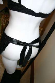 Victorias Secret sequin set MAID skirt costume corset bustier black m 