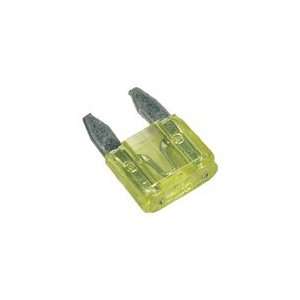   20 Amp 32 Volts Yellow Mini ATM Fuse 10 Pack 4 Auto