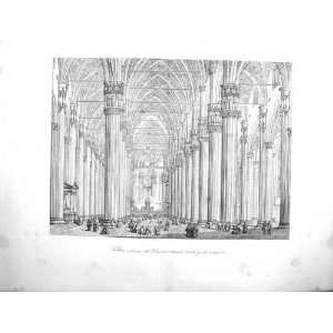  1853 ARCHITECTURE CATHEDRAL VEDUTA DUOMO MAGGIORE