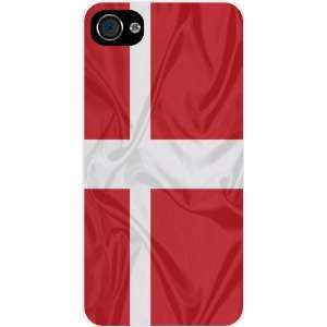  Rikki KnightTM Denmark Flag White Hard Case Cover for Apple 