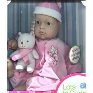  Baby Doll & Bear * Appox 12 High * Pink Outfit * White 