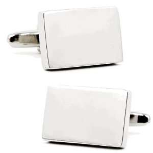  Silver Block Cufflinks 