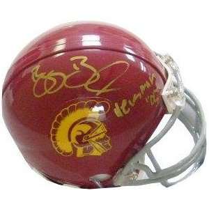  Reggie Bush signed USC Trojans Mini Helmet Heisman 05  Bush 