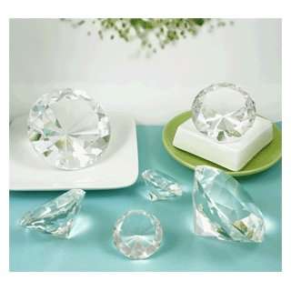  Diamond Shaped Crystal Paperweight   Small   Baby Shower 