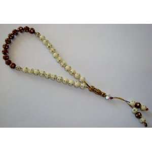   Brown Komboloi Prayer Worry Beads   Hand Made By Jeannie Parnell Ar01