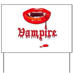  Yard Sign Vampire Fangs Dracula 