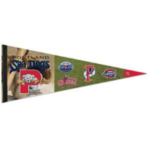  Portland Sea Dogs Official Logo Full Size Premium Pennant 
